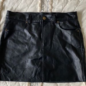 Mini Leather Skirt